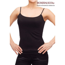 Hungária Női vékony pántos trikó - fekete női trikó