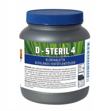 Hungaro Chemicals D-Steril 4 klórtabletta, ált. fertőtlenítőszer - Baktericid,fungicid,virucid(HBV/HIV) MRSA tisztító- és takarítószer, higiénia