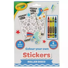 Hunter Price Crayola: Színezhető matricakészlet zsírkrétával - Roller Disco matrica