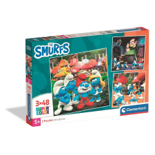  Hupikék törpikék 3x48 db-os puzzle Clementoni puzzle, kirakós