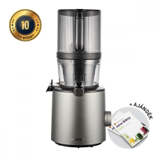  Hurom H201 Slow Juicer (TITÁNSZÜRKE) + Juice Biblia gyümölcsprés és centrifuga