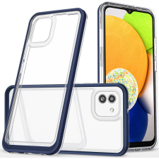 Hurtel Átlátszó 3in1 Tok Samsung Galaxy A03 Szilikon Tok Kerettel Kék (187764895) tok és táska