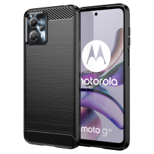 Hurtel Carbon Case Motorola Moto G53 / G13 rugalmas szilikon carbon tok fekete tok és táska