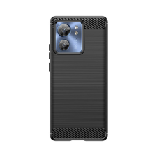 Hurtel Carbon Case szilikon tok Motorola Edge 40 - fekete tok és táska