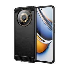 Hurtel Carbon mintás Rugalmas tok Realme 11 Pro / 11 Pro+ Carbon Case - fekete tok és táska