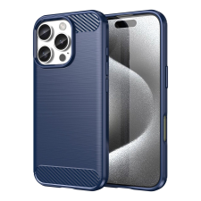 Hurtel Carbon tok iPhone 16 Pro - kék tok és táska