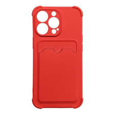 Hurtel Card Armor tok iPhone 11 Pro kártyatartóval, légzsákkal, és megerősített védelemmel piros tok és táska