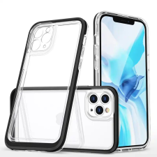Hurtel Clear 3in1 iPhone 11 Pro Max ütésálló fekete tok tok és táska