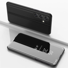 Hurtel Clear View kinyitható tok Samsung Galaxy S25 - fekete tok és táska