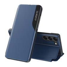 Hurtel Eco Leather View Case Samsung S24 kék tok tok és táska