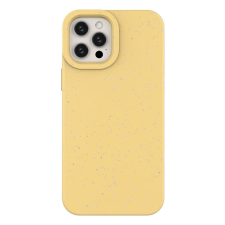 Hurtel Eco tok iPhone 12 Pro MAX szilikon telefontok sárga tok és táska