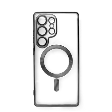 Hurtel Electroplated MagSafe-kompatibilis tok iPhone 16e - fekete-átlátszó tok és táska