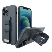 Hurtel Elegáns telefontok pánttal Samsung Galaxy A42 5G tengerészkék tok és táska
