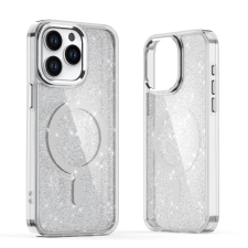 Hurtel Glitter MagSafe tok iPhone 16 Pro - fehér csillogós tok és táska