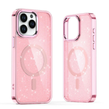 Hurtel Glitter MagSafe tok iPhone 16 - rózsaszín csillogós tok és táska