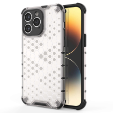 Hurtel Honeycomb tok iPhone 14 Pro Armor hibrid tok átlátszó tok és táska