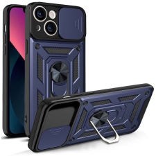 Hurtel Hybrid Armor Camshield tok iPhone 13 Armor tok kameratok kék tok és táska