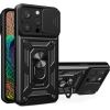 Hurtel Hybrid Armor Camshield Tok iPhone 14 Pro Max Armor Tok Kameratok Fekete (187767512)