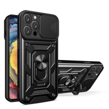 Hurtel Hybrid Armor Camshield tok iPhone 16 Pro - fekete tok és táska