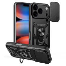 Hurtel Hybrid Armor Camshield tok iPhone 17 Pro - fekete tok és táska