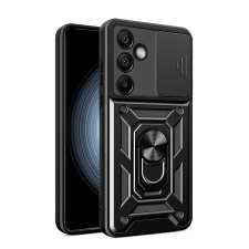 Hurtel Hybrid Armor Camshield tok Samsung Galaxy S24 FE - fekete tok és táska
