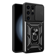 Hurtel Hybrid Armor Camshield tok Samsung Galaxy S24 Ultra Armor kameratok - fekete tok és táska