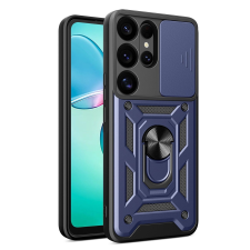 Hurtel Hybrid Armor Camshield tok Samsung Galaxy S25 Ultra - kék tok és táska