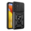 Hurtel Hybrid Armor Camshield tok Samsung M14 kamera védőtok - fekete