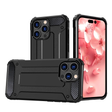 Hurtel Hybrid Armor tok iPhone 16 Pro Max - fekete tok és táska