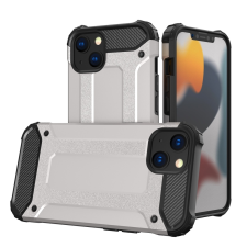 Hurtel hybrid Armor tok Kemény tok iPhone 13 ezüst tok és táska