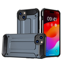Hurtel iPhone 15 Plus Hybrid Armor tok - kék tok és táska