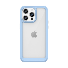 Hurtel iPhone 15 Pro Max Outer Space megerősített tok Rugalmas kerettel - Kék tok és táska