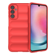 Hurtel Magic Shield tok Samsung Galaxy A24 4G Rugalmas Armor tok piros tok és táska