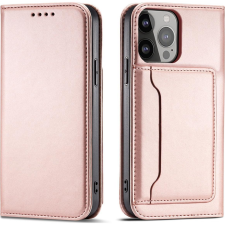 Hurtel Mágneses Kártyatartós Tok iPhone 14 Plus Flip Tok Pénztárca Állvány Rózsaszín (187761847) tok és táska