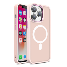 Hurtel Mágneses színű matt tok iPhone 15 Pro Max - rózsaszín tok és táska