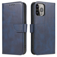Hurtel Mágneses tok elegáns tok és állvány funkcióval iPhone 14 kék tok és táska