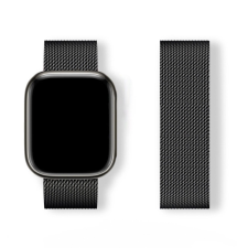 Hurtel Milanese Loop csereszíj Apple Watch 38/40/41mm - fekete okosóra kellék