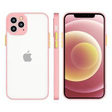 Hurtel Milky Case szilikon rugalmas, áttetsző tok Samsung Galaxy A42 5G rózsaszín tok és táska