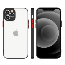 Hurtel Milky Case szilikon rugalmas, áttetsző tok Samsung Galaxy S21 Ultra 5G fekete tok és táska