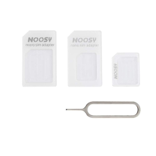 Hurtel Noosy Adapter Nano Micro Sim 3in1 iPhone szett mobiltelefon kellék
