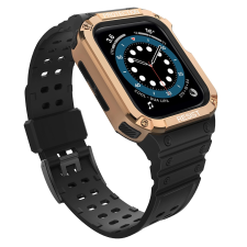 Hurtel Protect Strap Band Apple Watch 7 / SE (41/40 / 38mm) csereszíj fekete okosóra kellék