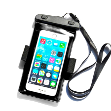Hurtel PVC vízálló karpántos telefontok - fekete tok és táska