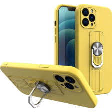 Hurtel Ring Tok Szilikon Tok iPhone 12 Mini Sárga (9145576214220) tok és táska