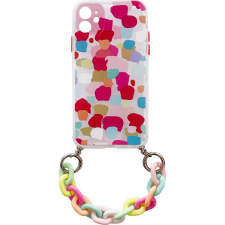 Hurtel Rugalmas Szilikon Telefontok Színes Lánccal iPhone 13 Mini Multicolour 2 (9145576224908) tok és táska