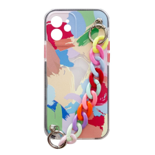 Hurtel Rugalmas szilikon telefontok színes lánccal iPhone 8 Plus / iPhone 7 Plus Multicolour tok és táska