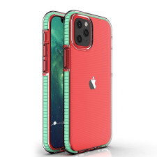 Hurtel Spring Case átlátszó TPU gél védőburkolat színes kerettel iPhone 12 mini mintához tok és táska