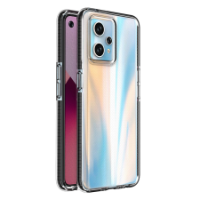 Hurtel Spring Case Realme 9 Pro+ / Realme 9 szilikon tok kerettel fekete tok és táska