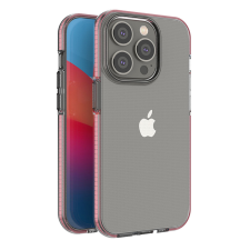 Hurtel Spring Case tok iPhone 14 Pro szilikon tok kerettel világos rózsaszínű tok és táska