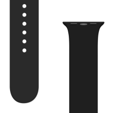 Hurtel Szilikon szíj APS okosórához Apple Watch 8/7/6/5/4/3/2 / SE (41/40 / 38mm) szíj óraszíj fekete okosóra kellék