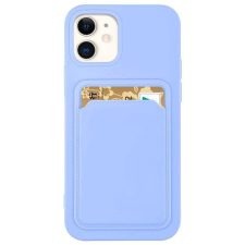 Hurtel Szilikon tok bankkártyatartóval Samsung Galaxy A72 4G lila tok és táska